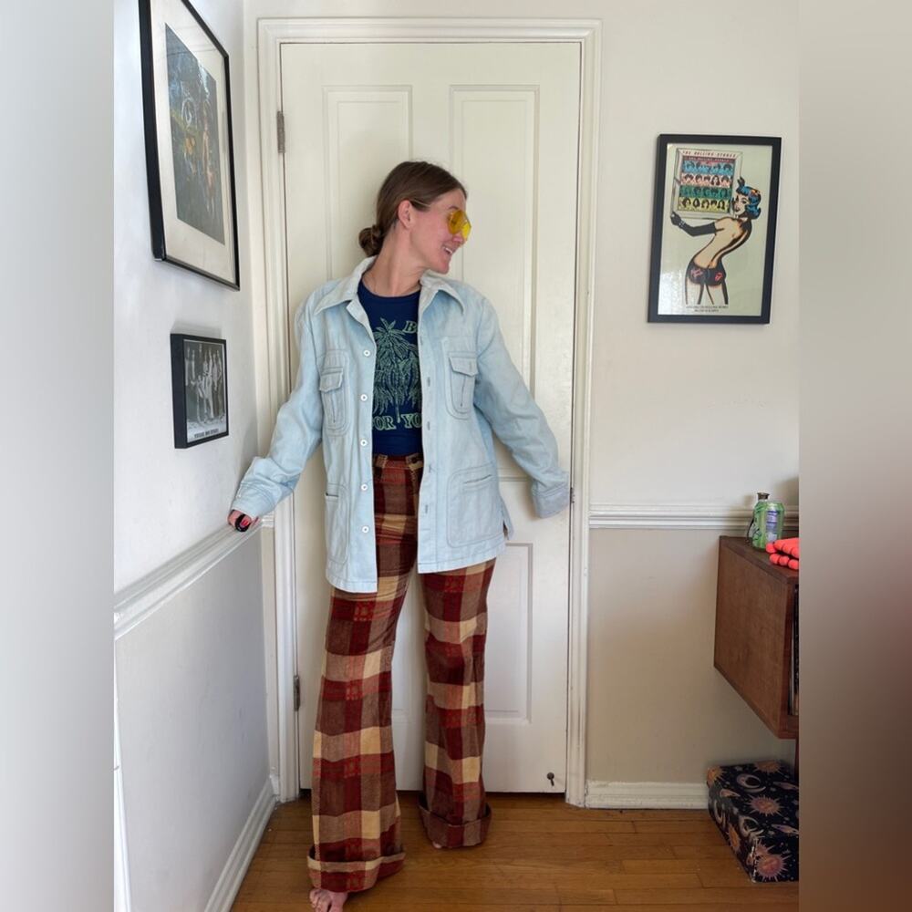 70s Vintage Lee Denim Safari Jacket - Picture 3 of 7
